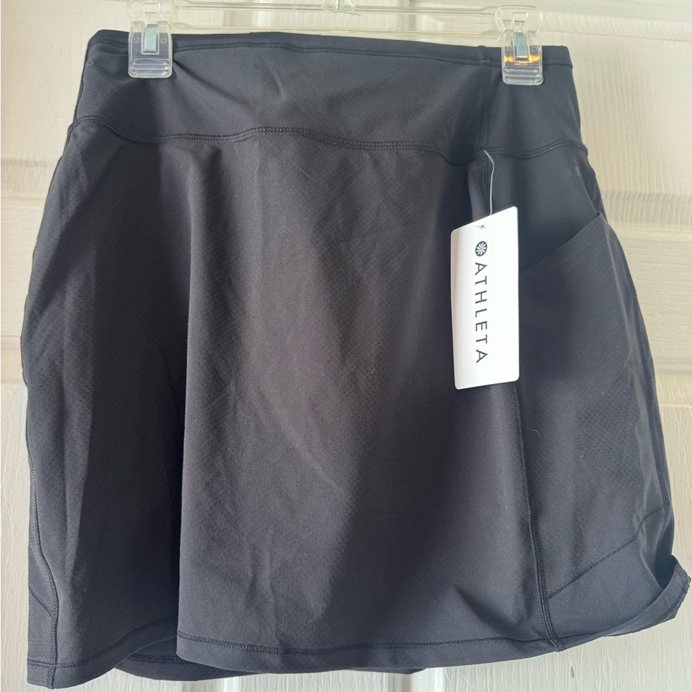 NWT ATHLETA Black “Action Skort in Dobby 16.5”” - Picture 6 of 8